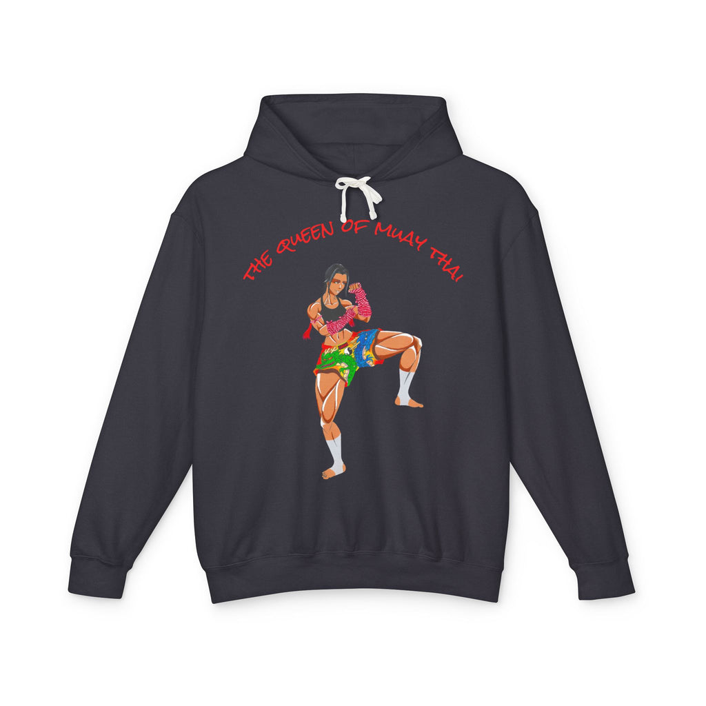 Queen of Muay Thai Hoodie – Muay Thai Fighter Graphic Pullover