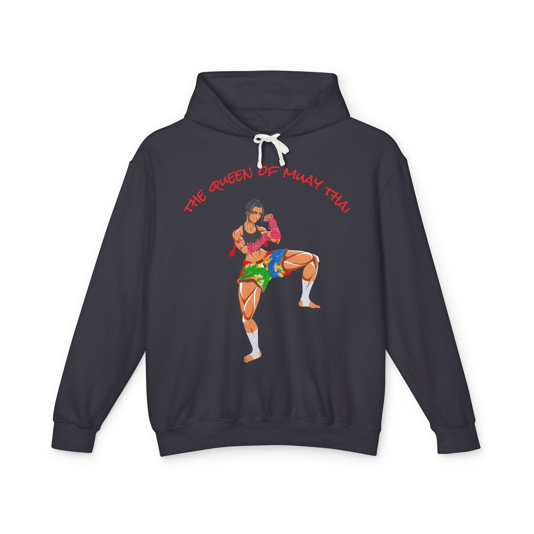 Queen of Muay Thai Hoodie – Muay Thai Fighter Graphic Pullover