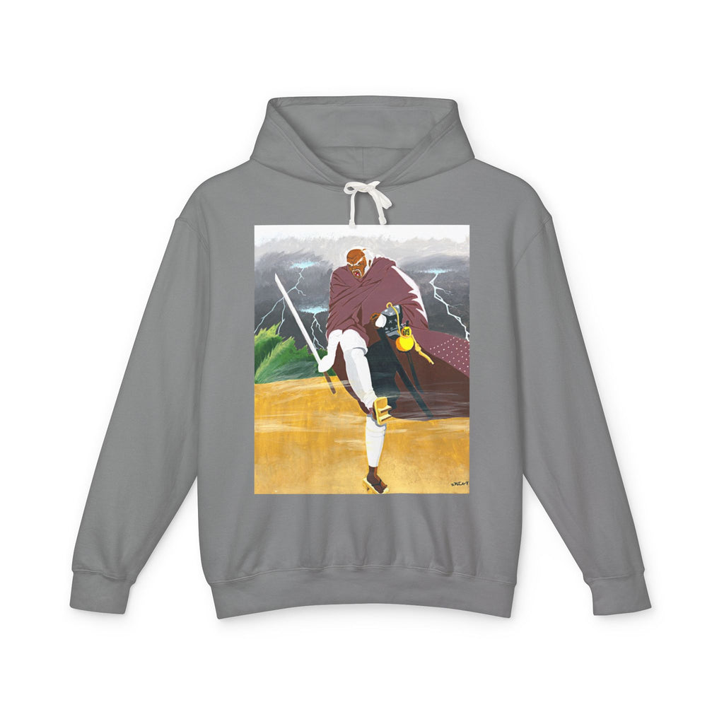 Adventure Samurai Hoodie — Stylized Warrior Art Graphic Sweatshirt
