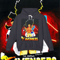 Avengers Graphic Hoodie - Retro Comic Team Design