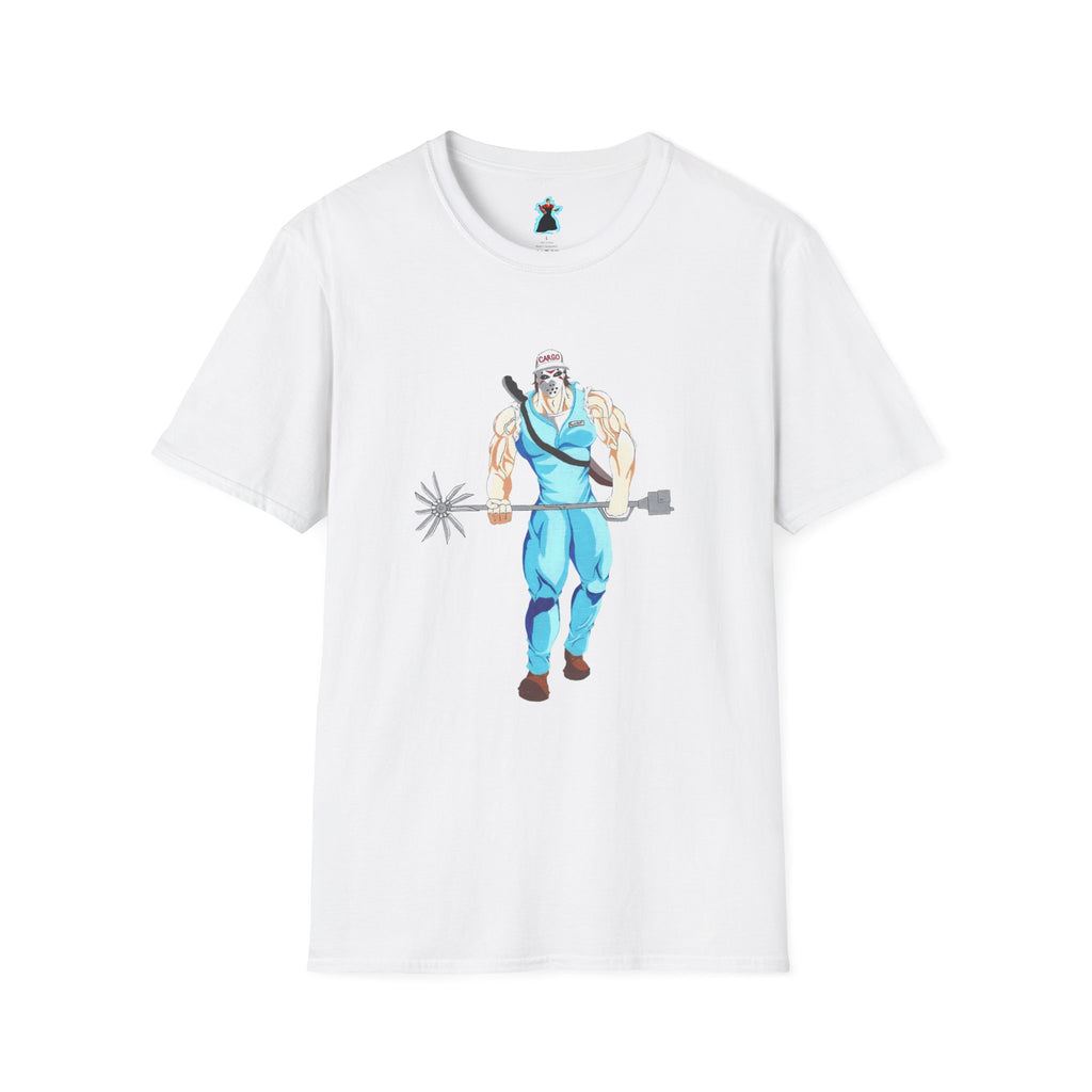 Vintage Harbor Salvage Diver Graphic Tee — Blue Retro Maritime T-Shirt