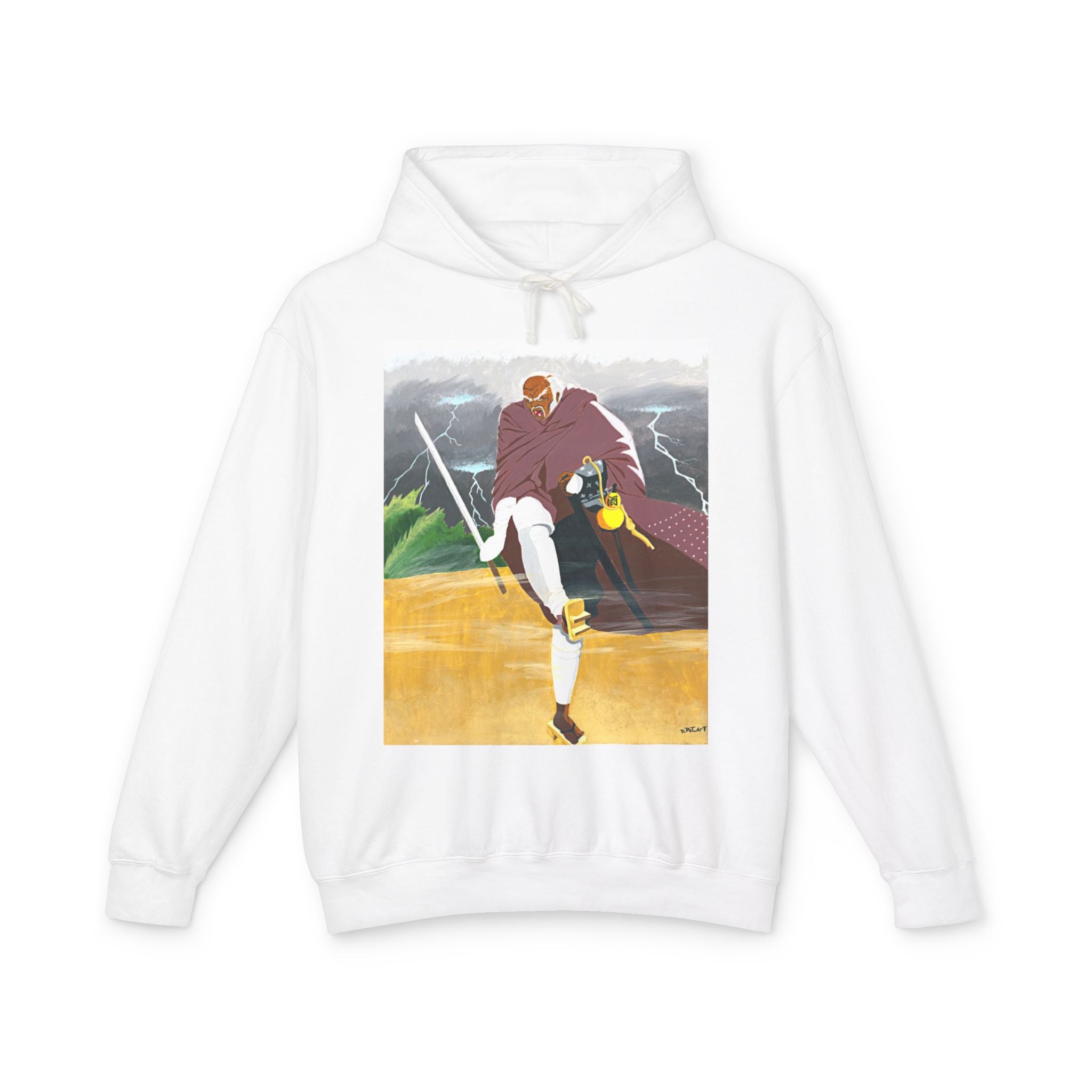 Adventure Samurai Hoodie — Stylized Warrior Art Graphic Sweatshirt