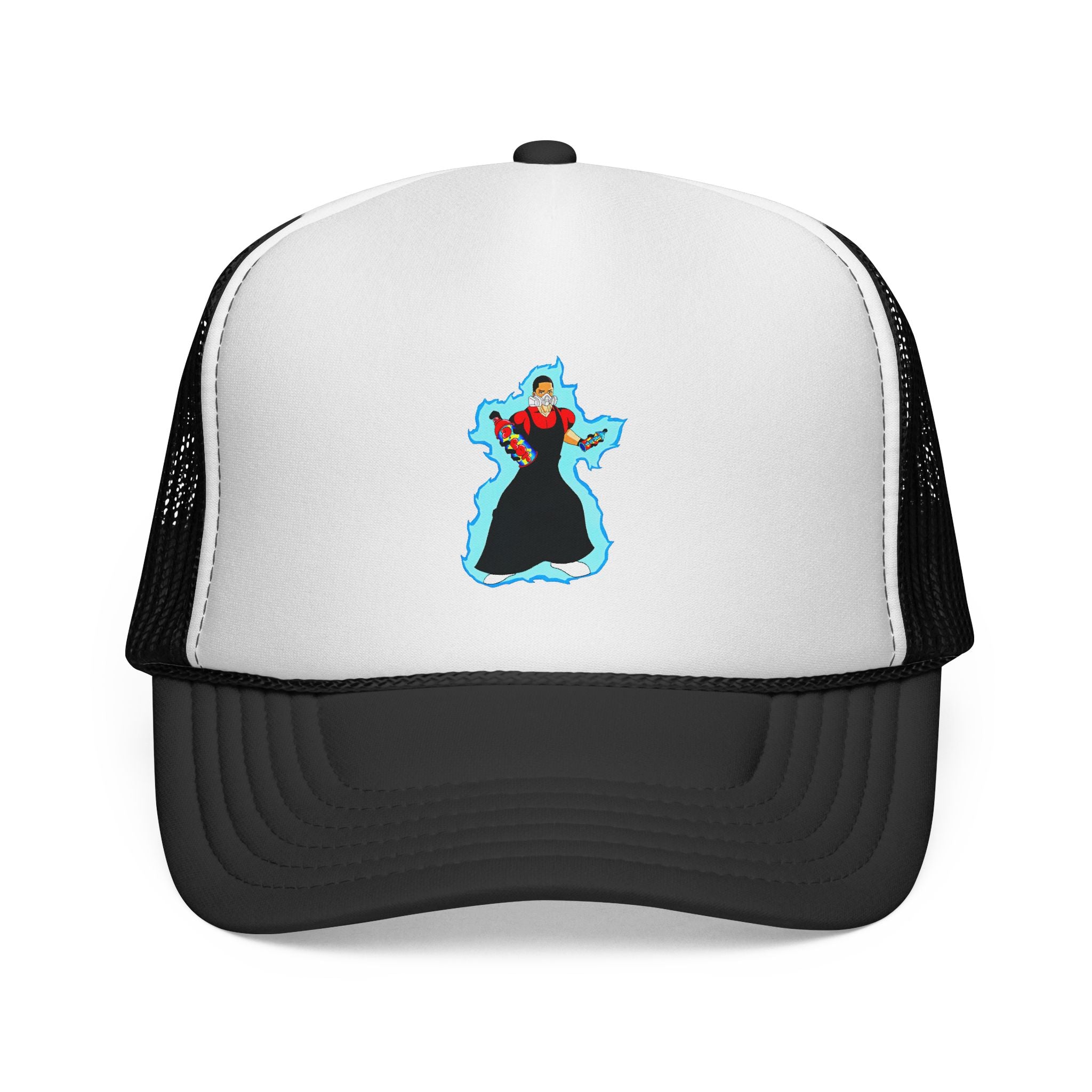 Witch Silhouette Trucker Cap — Vintage Halloween Spellcaster Hat