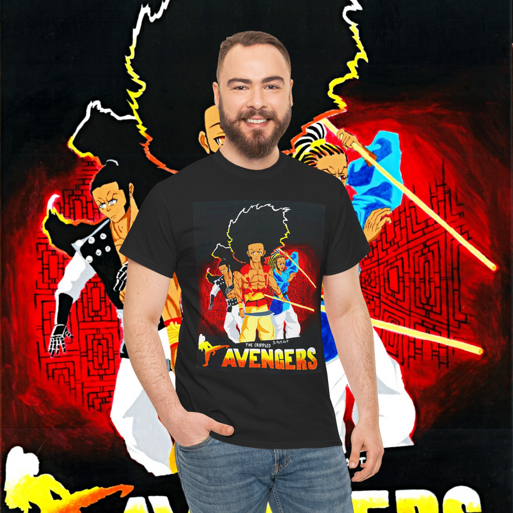 Avengers Retro Poster Graphic Tee — Marvel Fan Art Unisex T-Shirt
