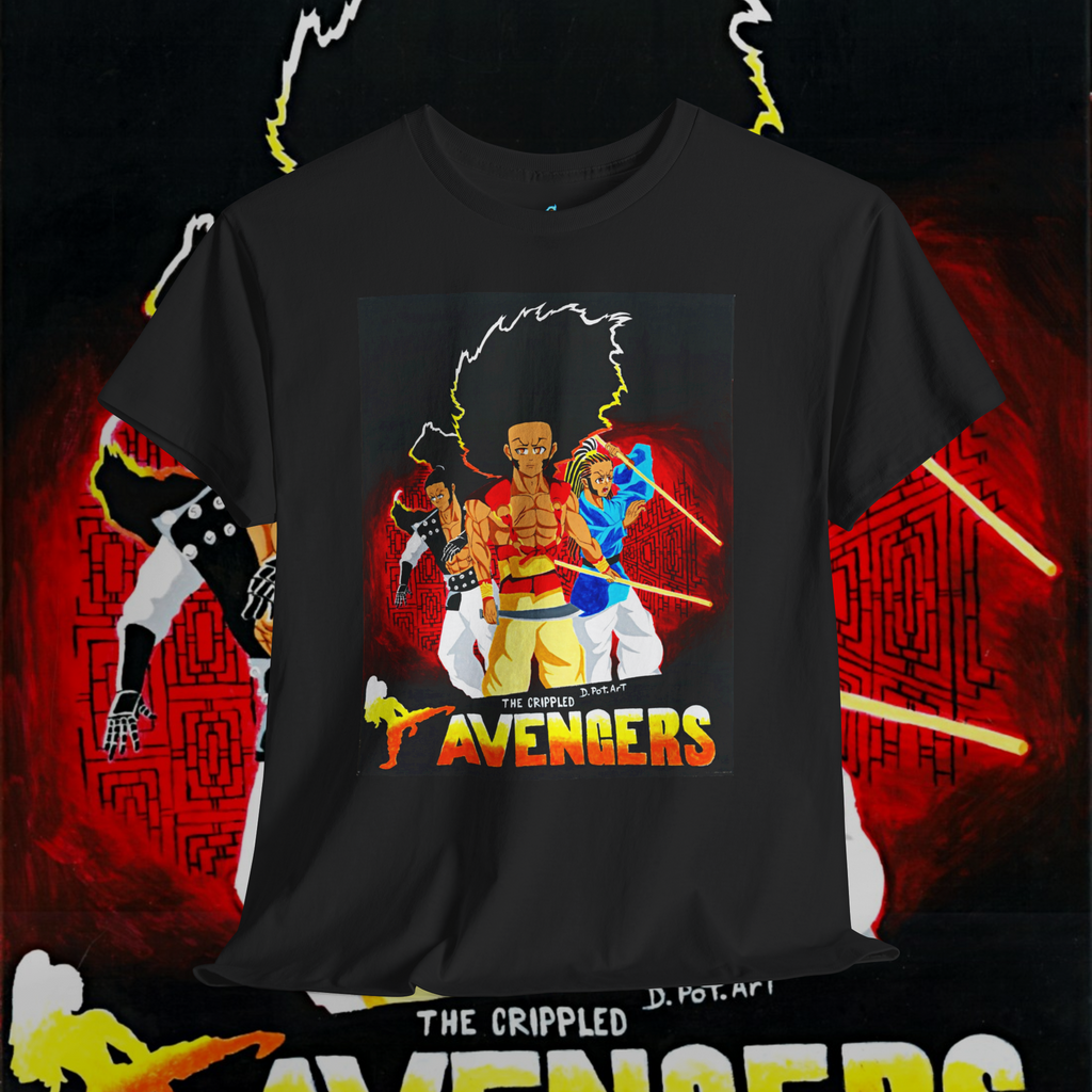 Avengers Retro Poster Graphic Tee — Marvel Fan Art Unisex T-Shirt