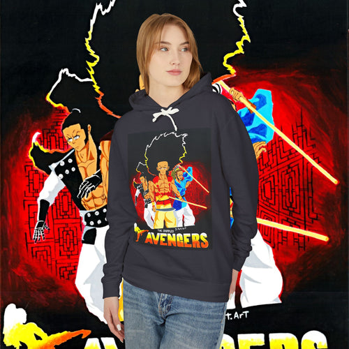Avengers Graphic Hoodie - Retro Comic Team Design