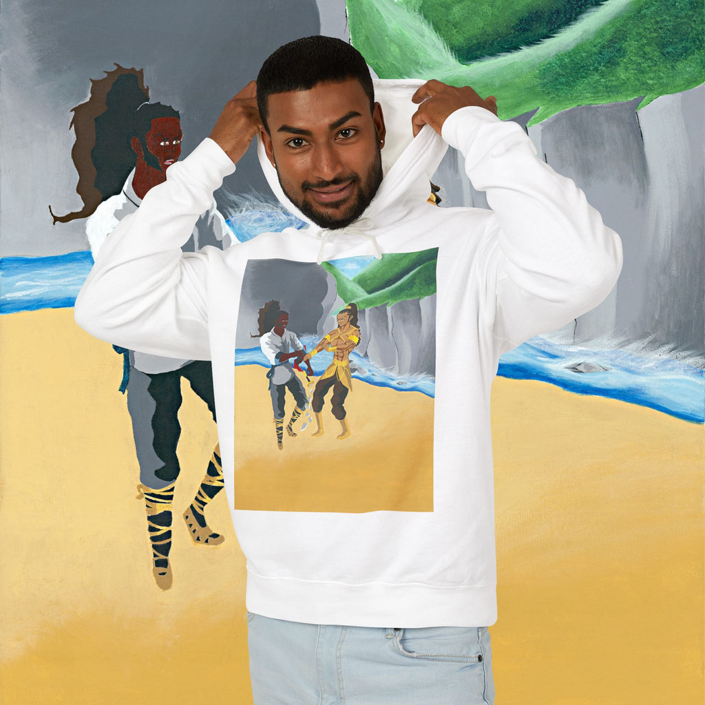 Beach Day Hoodie — Tropical Friends Illustration Pullover