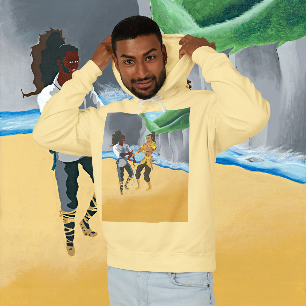 Beach Day Hoodie — Tropical Friends Illustration Pullover